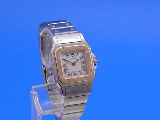 Cartier Santos Damen Stahl/Gold