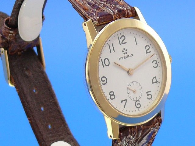 Eterna Herren/Damen Uhr 18K Gold