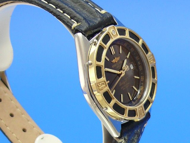 Breitling Lady-J Damen Uhr Stahl/Gold