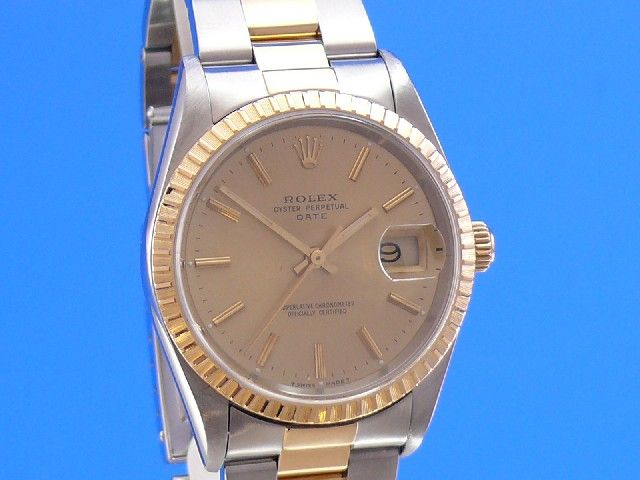 Rolex Date Stahl/Gold 34 mm