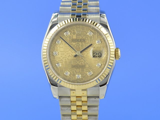 Rolex Datejust 36 mm Stahl/Gold Diamant