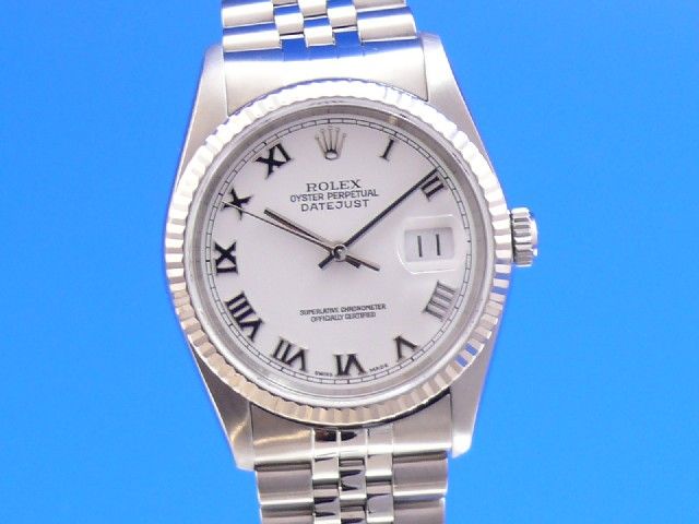 Rolex Datejust 36 mm Weigoldlnette