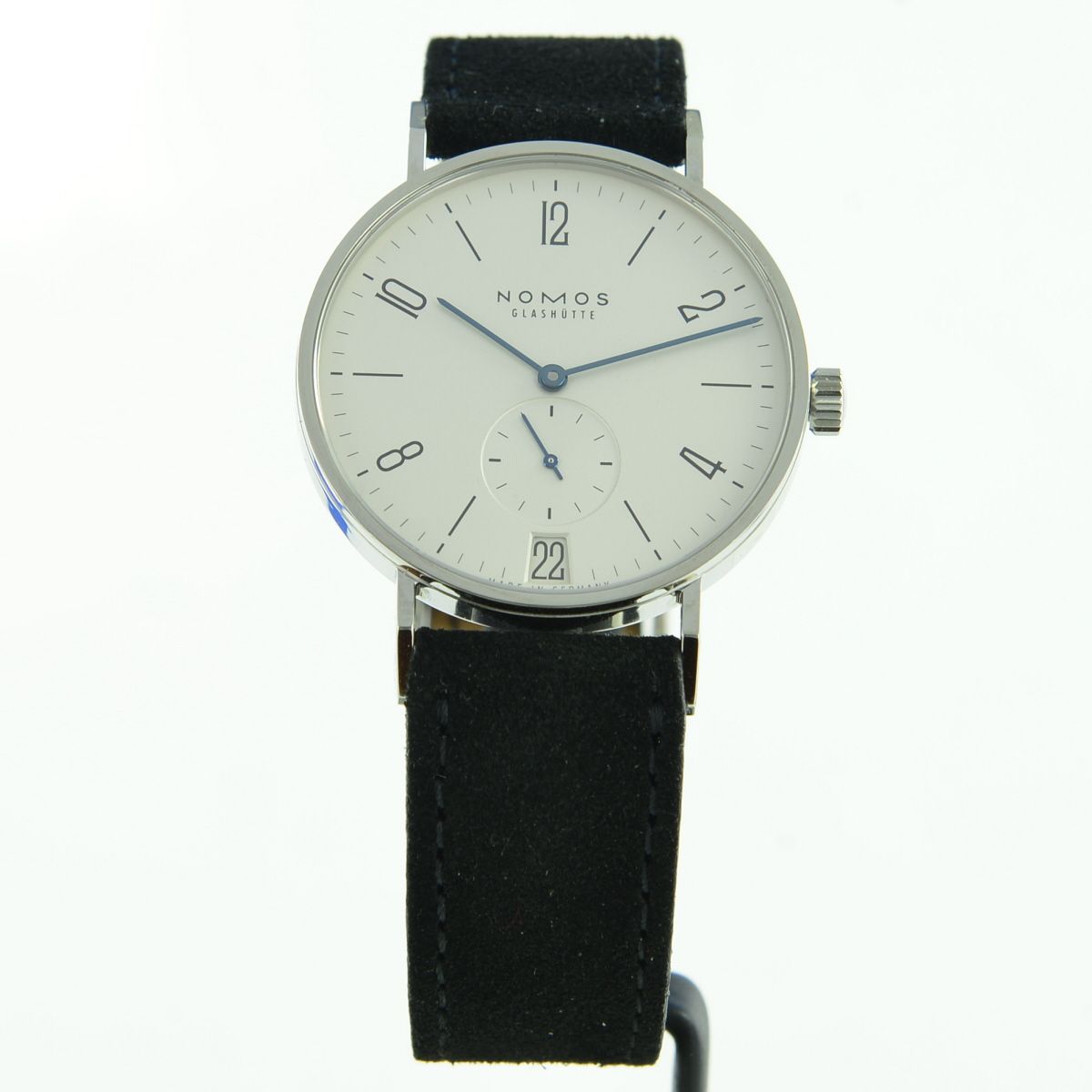Nomos Tangente 38 Datum Handaufzug