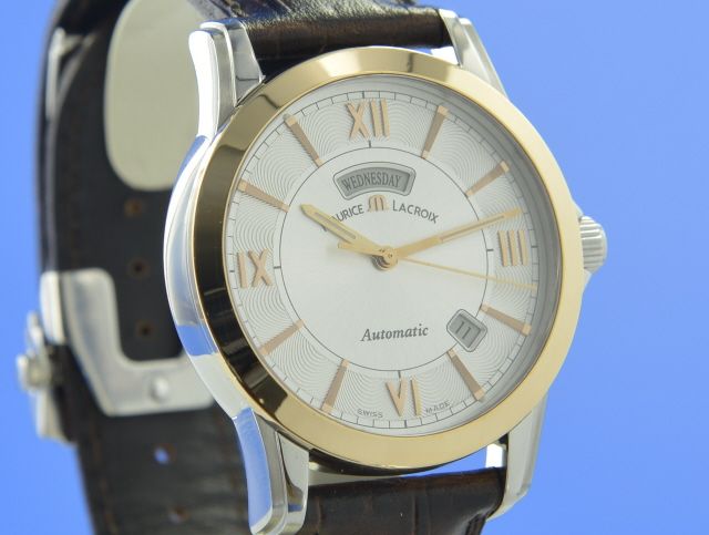 Maurice Lacroix Pontos Day- Date Stahl/18K