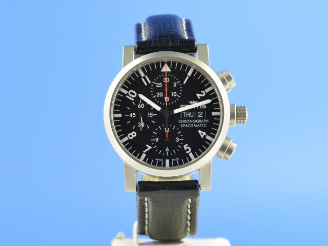 Fortis Spacematic Day Date Stahl Automatik Chronograph