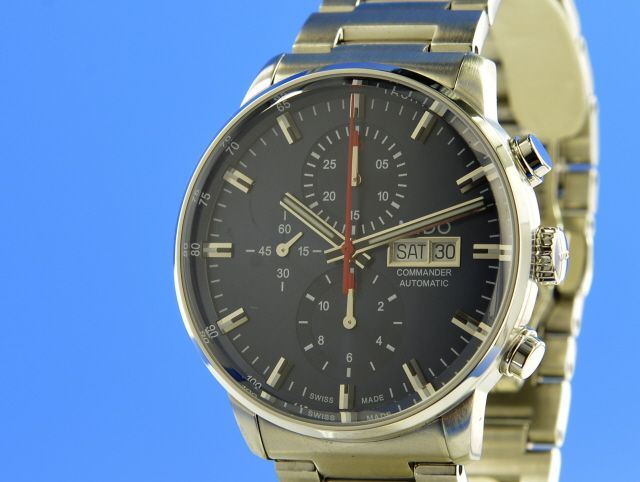 Mido Commander II blue Dial DayDate