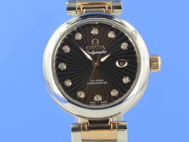 Omega De Ville Ladymatic Stahl/Rotgold