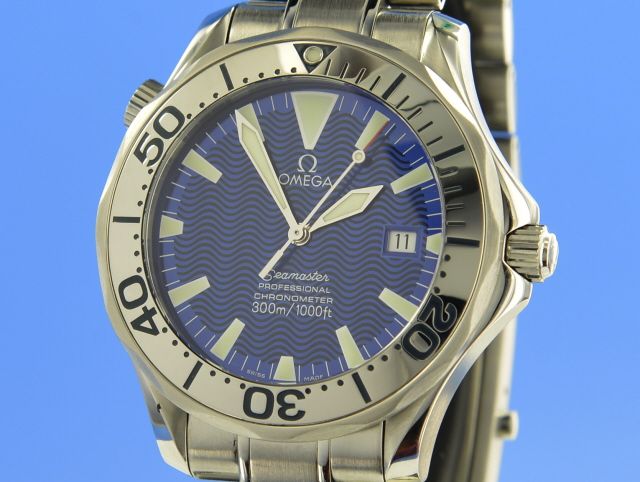 Omega Seamaster Diver 300M Blue Dial Automatik