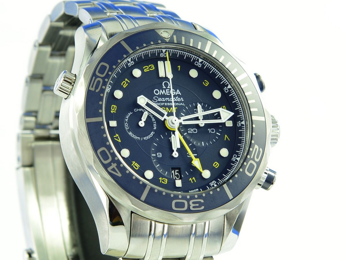 Omega Seamaster Chronograph Blue Dial GMT