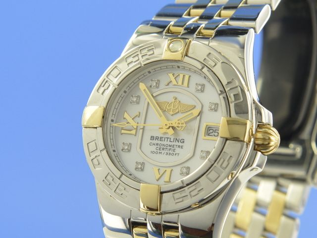 Breitling Starliner Lady Stahl/Gold Diamant