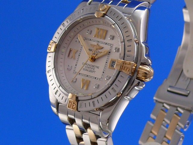 Breitling Cockpit Lady Stahl/Gold Diamant