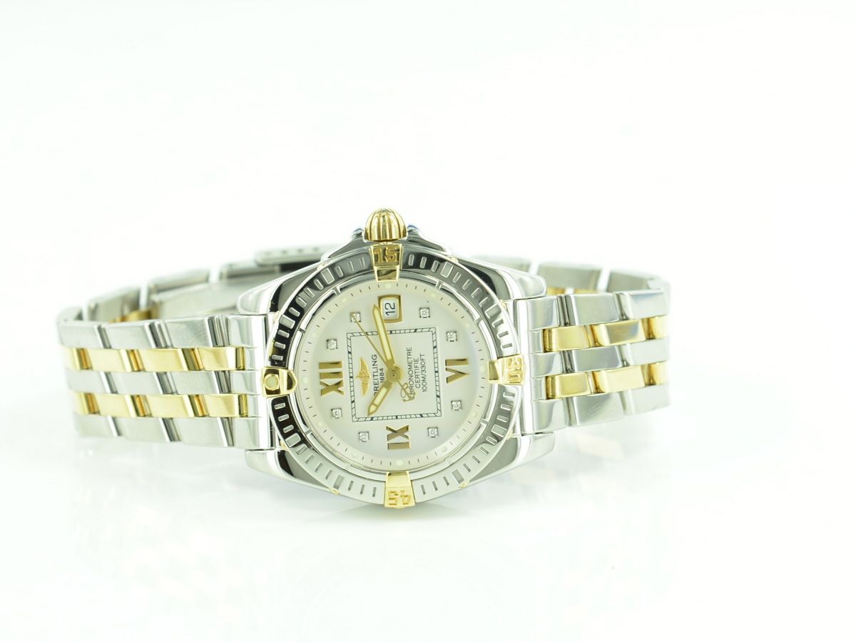 Breitling Cockpit Lady Steel/18K Gold Diamant Zifferblatt