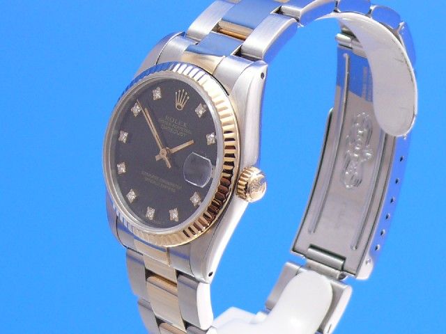 Rolex Datejust Medium Stahl/Gold Diamantblatt