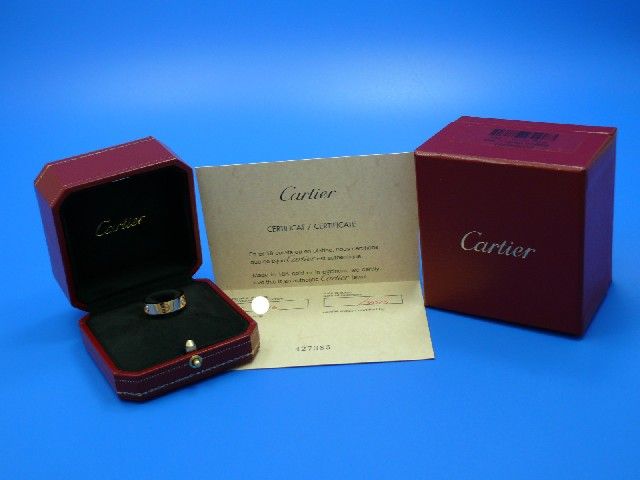 Cartier Love Ring 3 Diamanten 750 K Gold gr.54