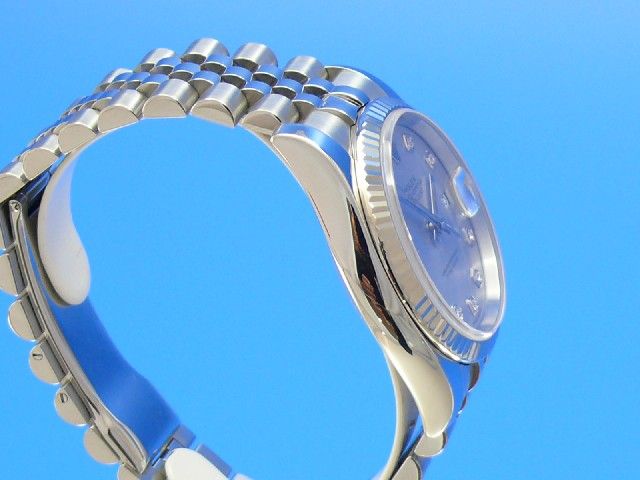 Rolex Datejust Herren Weigold/Diamanten