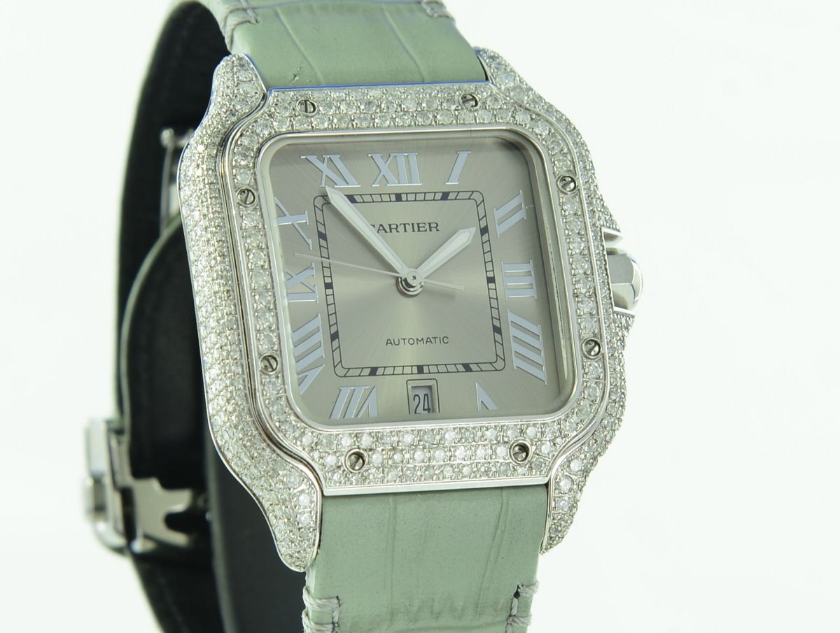 Cartier Santos de Cartier Aftermarket Diamond WSSA0018