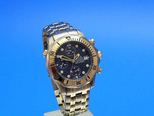 Omega Seamaster Diver 300 Chronograph Titan Gelbgold