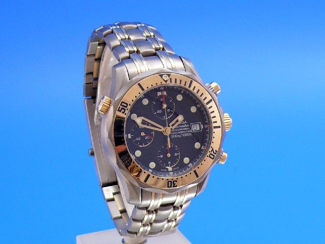 Omega Semaster Diver 300 Chronograph Titan /Gold