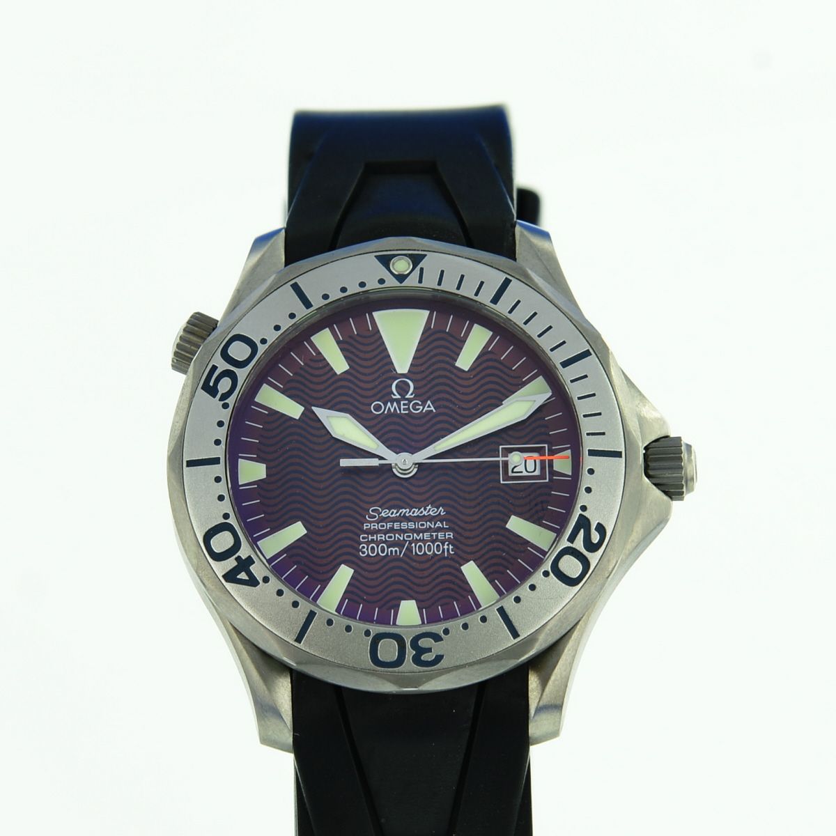 Omega Seamaster Diver 300M Titan Red Dial Seltenheit 168.1623