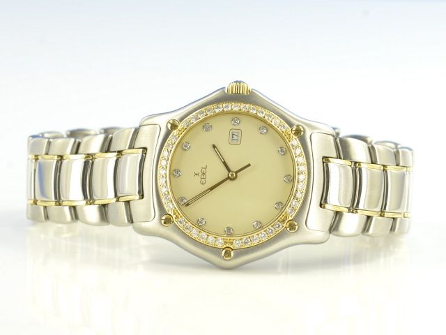 Ebel 1911 Medium Quarz Stahl/Gold