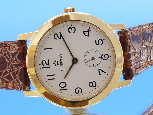 Eterna Herren/Damen Uhr 18K Gold