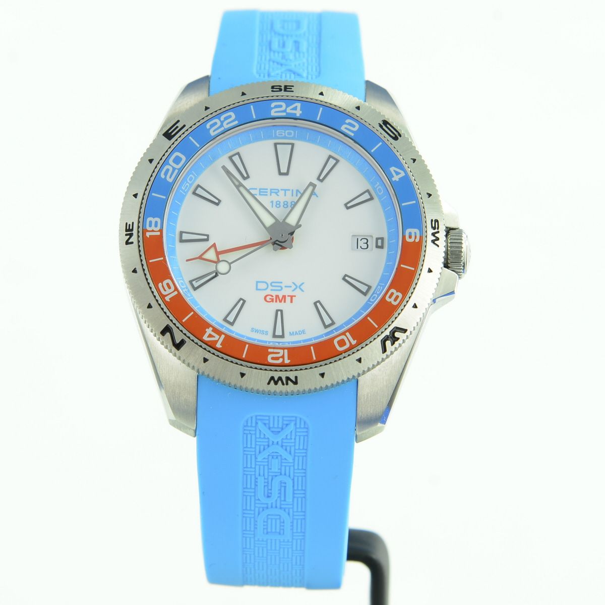 Certina DS-X GMT Blue Orange White
