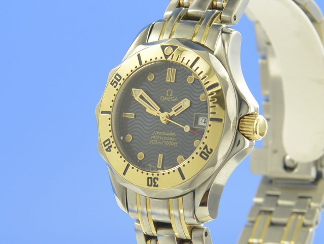 Omega Seamaster Diver 300M Stahl/Gelbgold Lady