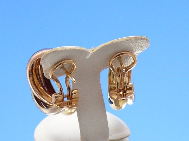 Cartier Trinity Ohrringe in 750 Gelbgold / Rotgold / Weissgold