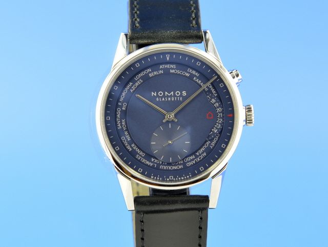 Nomos Glashtte Zrich Weltzeit Nachtblau