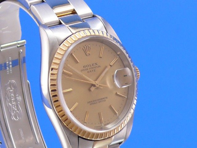 Rolex Date Stahl/Gold 34 mm