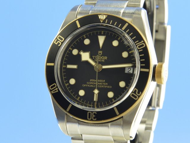 Tudor Heritage Black Bay Steel Gold