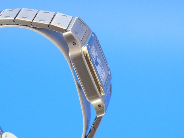 Cartier Santos Damen Stahl/Gold Automatik