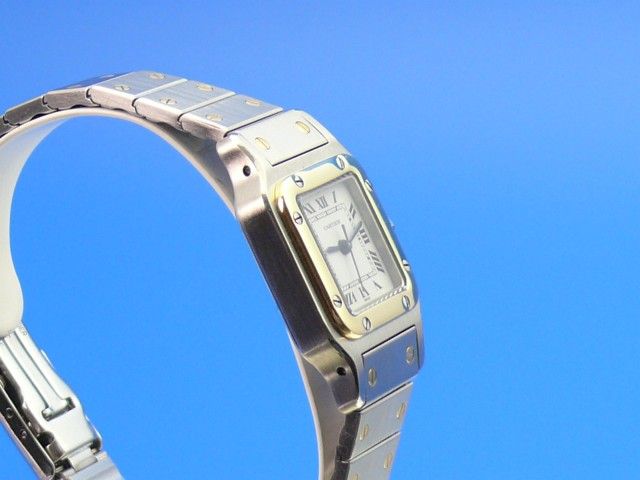 Cartier Santos Damen Stahl/Gold