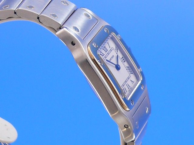 Cartier Santos Damen Stahl/Gold