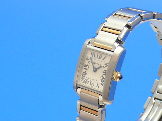 Cartier Tank Francaise Damen Stahl/Gold