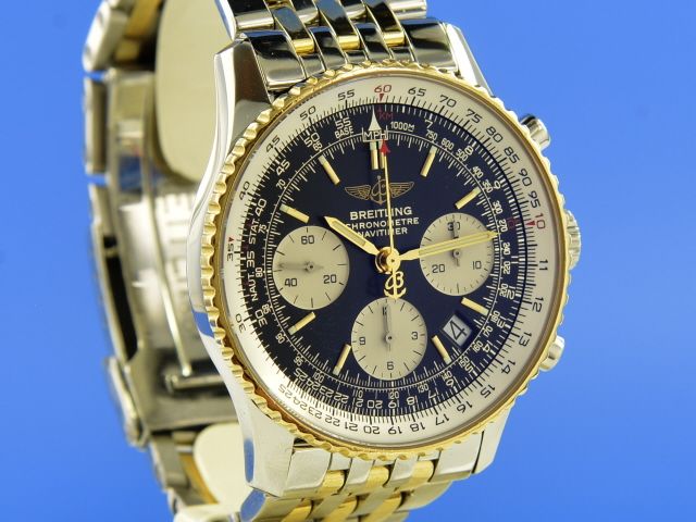Breitling Navitimer Stahl/Gold Chronograph