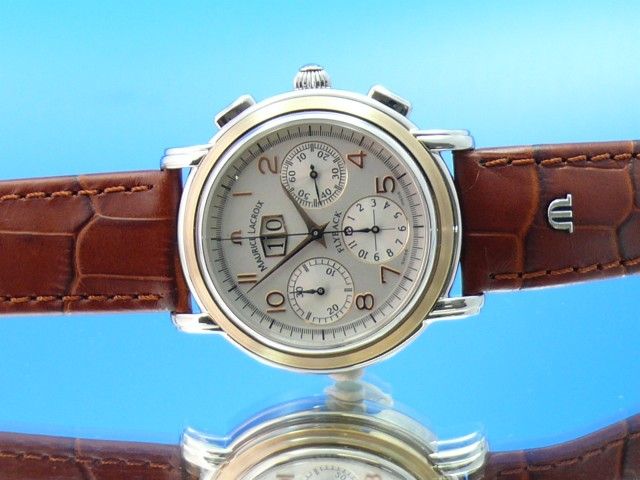 Maurice Lacroix Masterpiece Flyback Annuaire Stahl/Gold