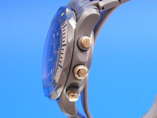 Omega Semaster Diver 300 Chronograph Titan /Gold