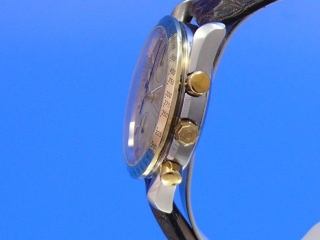 Omega Speedmaster Date Chronograph Stahl/Gold