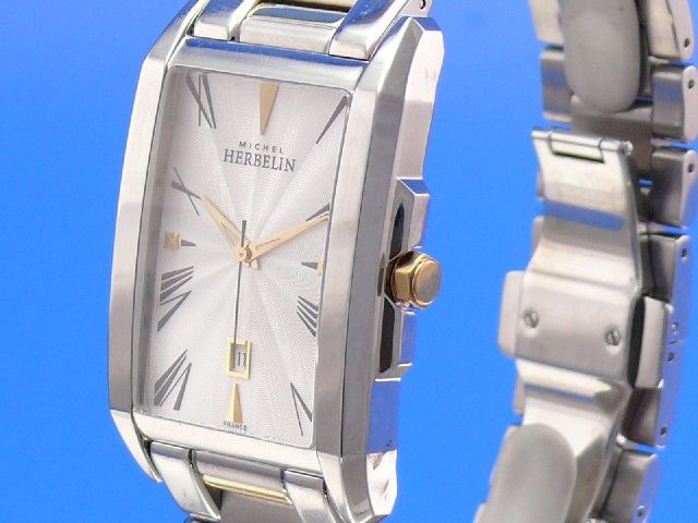 Michel Herbelin Kharga Herren Stahl/Gold UVP.750
