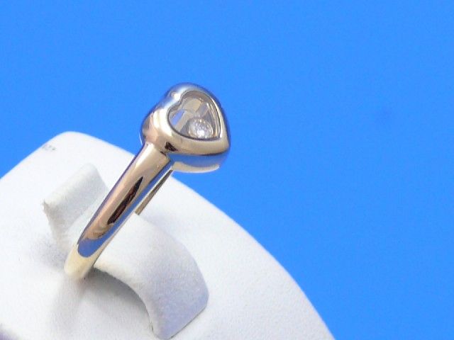 Chopard Happy Diamonds Herzring gr.54 18ct Gelbgold