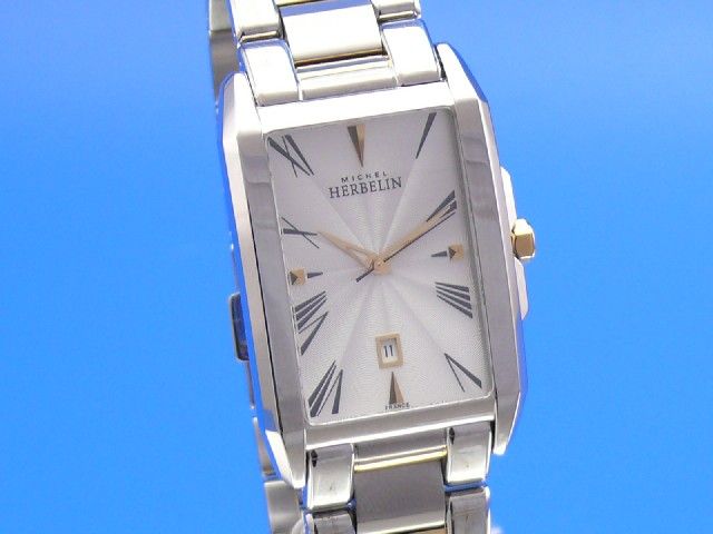 Michel Herbelin Kharga Herren Stahl/Gold UVP.750