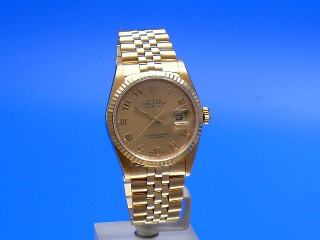 Rolex Datejust Herren 36 mm 18K Gold