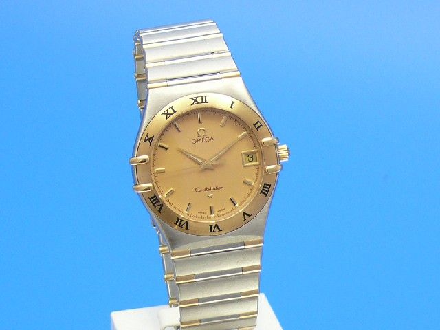 Omega Constellation Herren Quarz Stahl/Gold