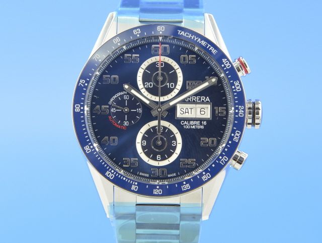 TAG Heuer Carrera 43mm Chronograph Blue Dial