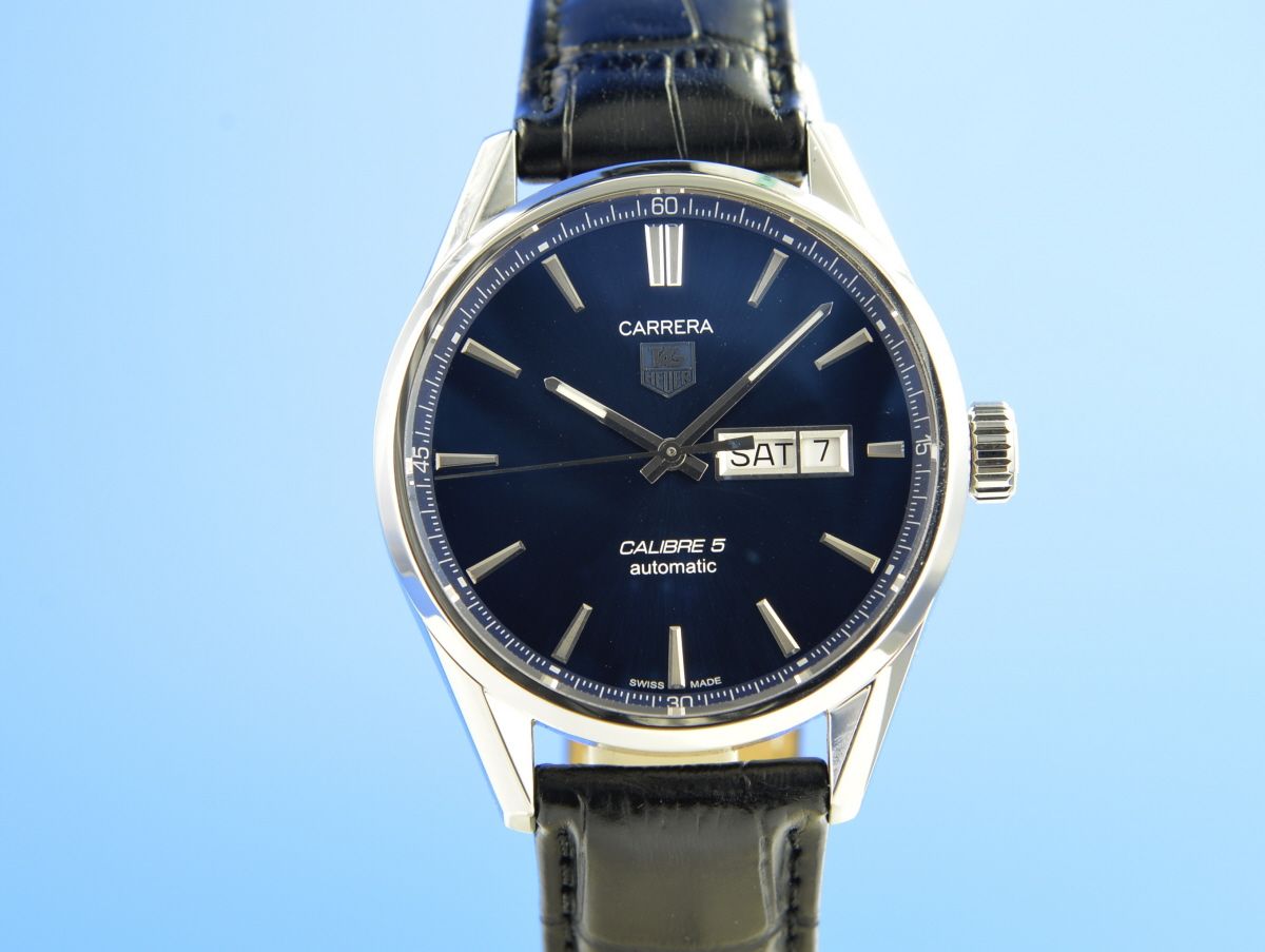 TAG Heuer Carrera Calibre 5 Day-Date Blau