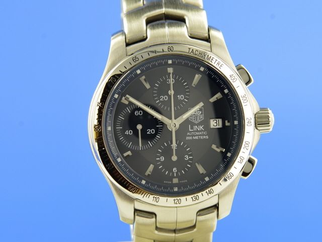 TAG Heuer LINK Blue Dail Chronograph