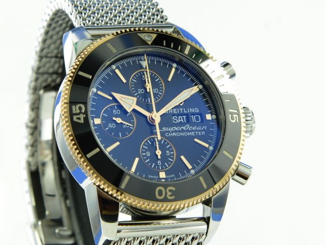 Breitling Superocean Hritage II Chronograph 44 Stahl/rosgold