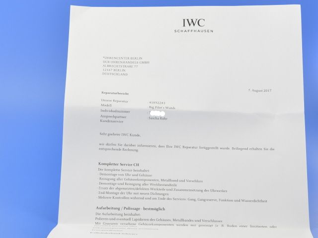 IWC Big Pilot Fliegeruhr 7 Days