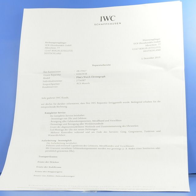 IWC Fiegerchronograph 3741